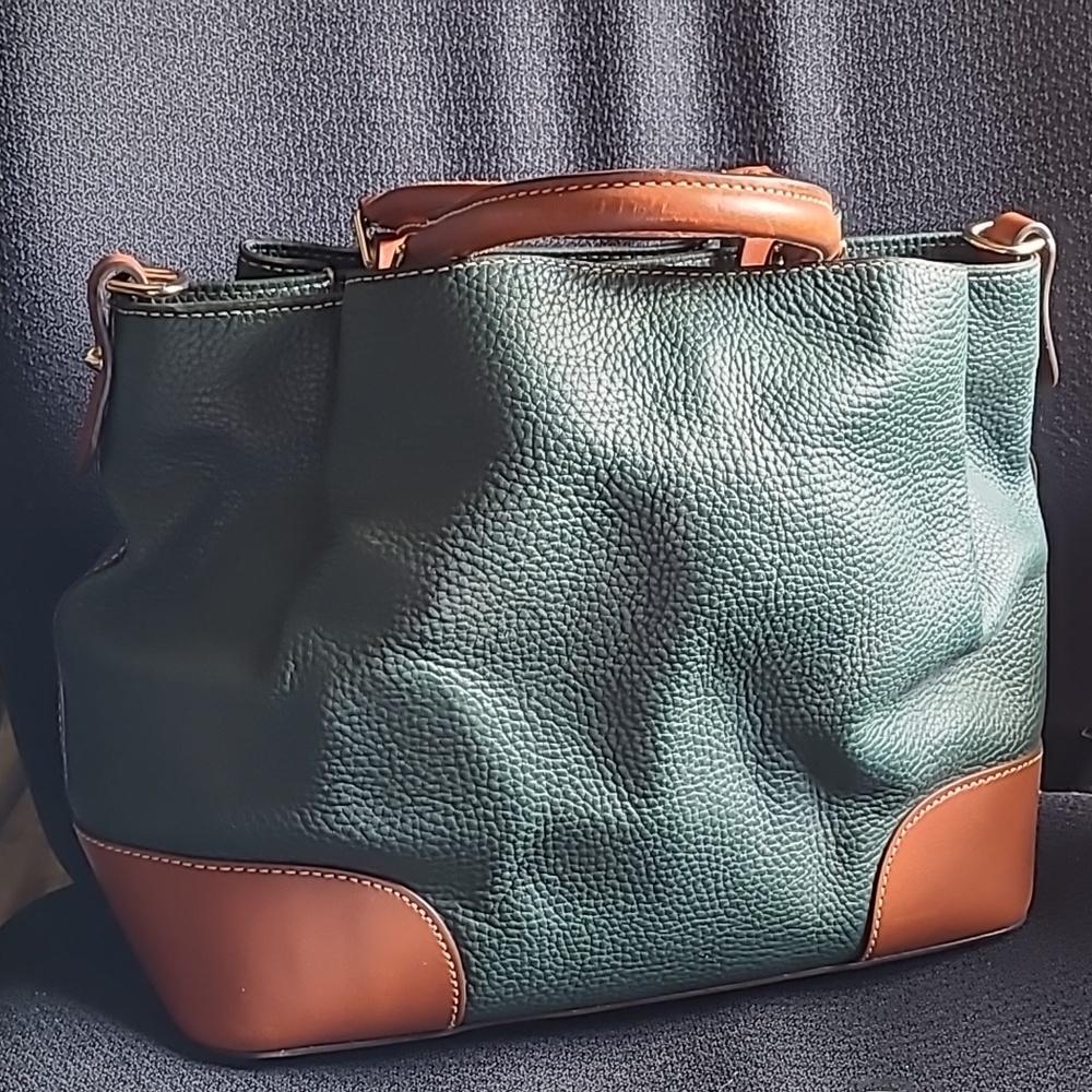 Hunter green Dooney and Bourke - Breanna with strap with dust bag.